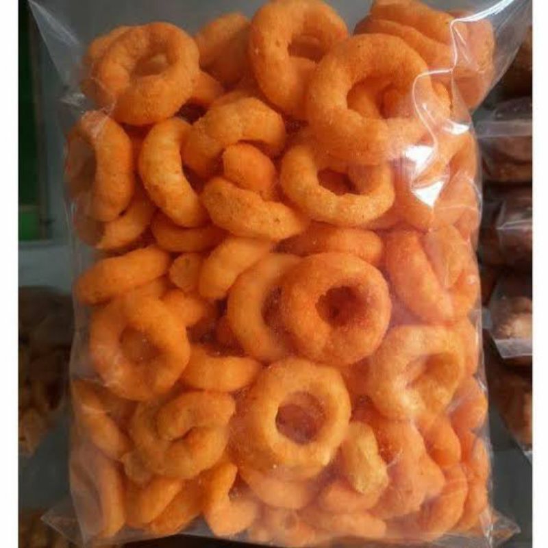

Snack Cemilan Ring Smax Keju Balado Kiloan Terlaris