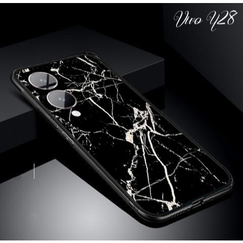 Softcase Glass [SC243] For Vivo Y28 - Softcase Glass Vivo Y28 - Kesing Hp Vivo Y28 Terbaru 2024 - Ca