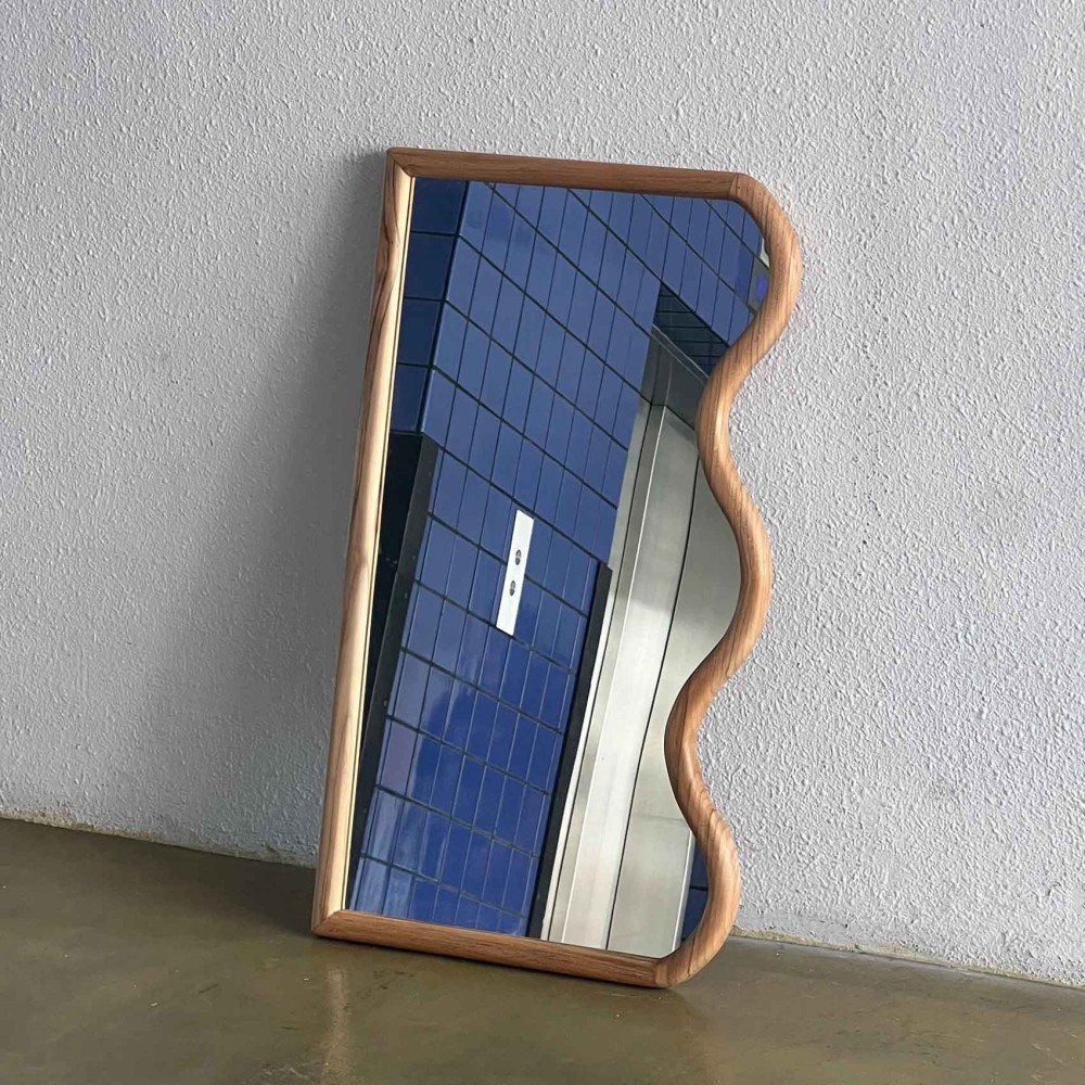 Alika Mirror Cermin Dinding Gantung Kayu Jati