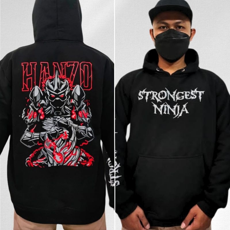 Hoodie Style Motif Jepang Ukuran XL - Jaket Pria Motif Jepang Japan/Anime/Ninja/Samurai