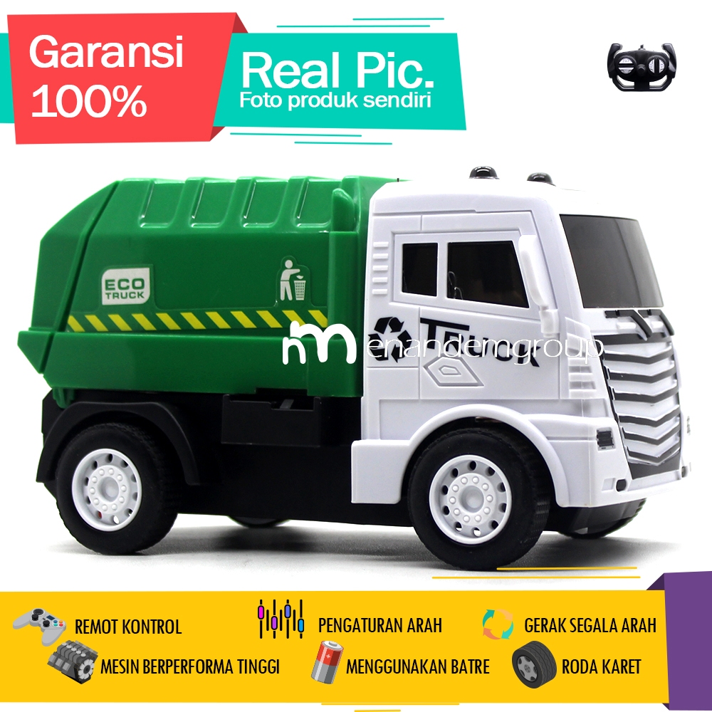 Mainan Mobil Remot Kontrol RC Truk Sampah