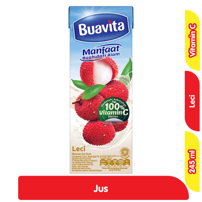 

Buavita Jus Buah Asli Leci 245 ml