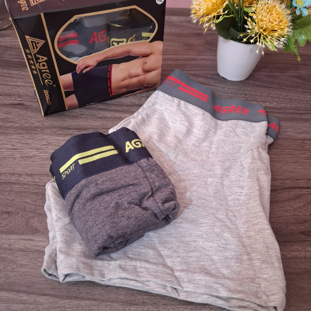 Celana Dalam Boxer Pria Agree 2pc Boxer CD Pria Celana Dalam Pria Shot Pria Boxer Pria CD Boxer