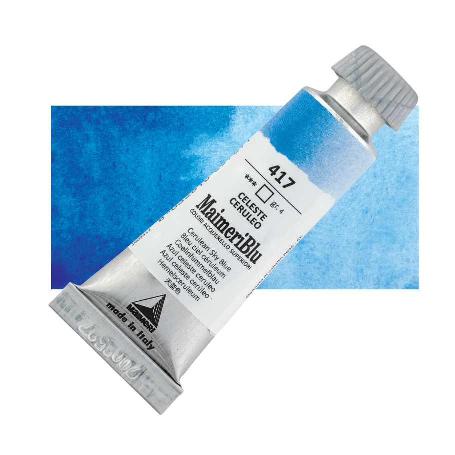 

Cat Air Lukis Maimeri Blu Watercolour 12ml MaimeriBlu Cerulean Sky Blue 417 M1609417 - pc