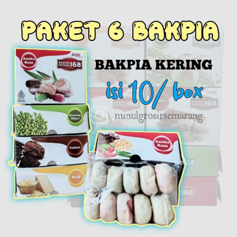 

(6BOX) BAKPIA KERING ISI 10//free packing dus dan buble warp