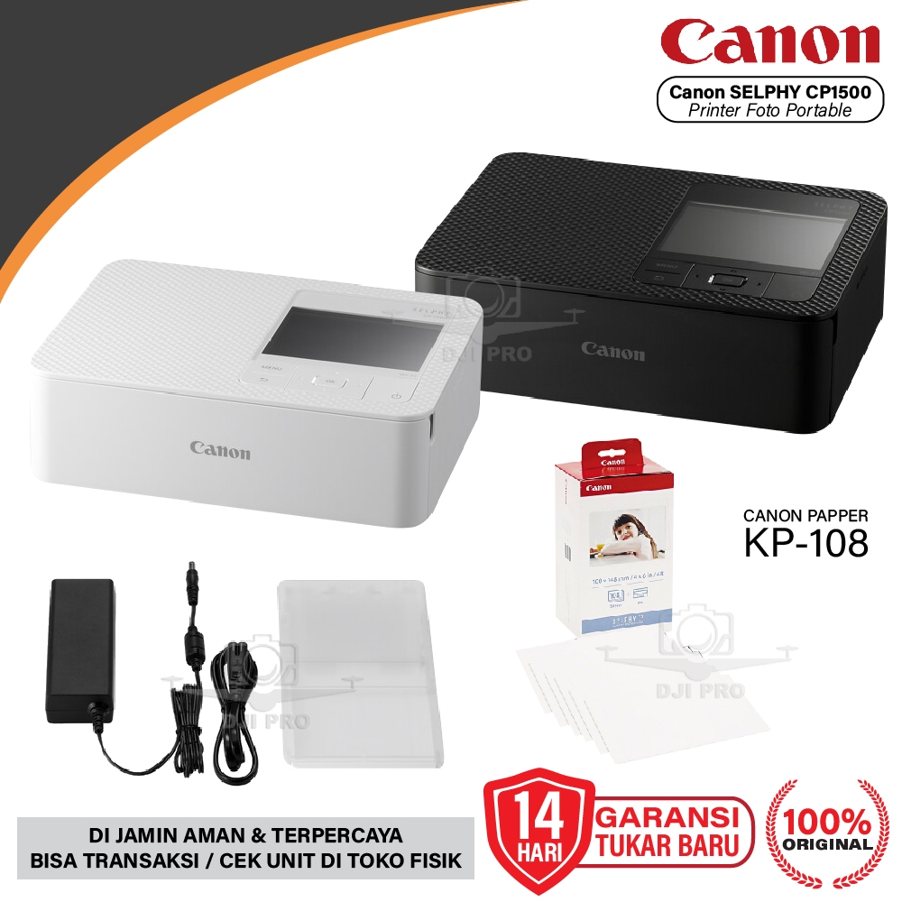 Canon SELPHY CP1500 / CP1000 Compact Photo Printer Portable - CP 1500 / CP 1000 Resmi