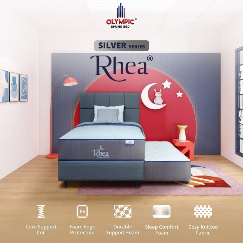 Springbed Olympic TWIN SET RHEA / Kasur Sorong 2 in 1 Olympic Rhea / Sorong bed Olympic
