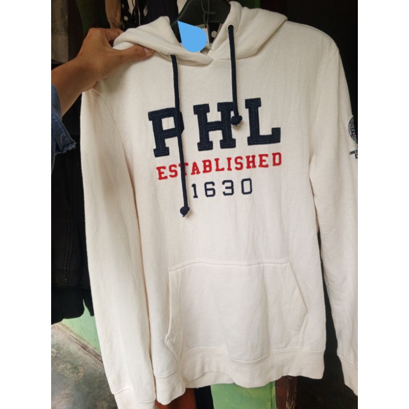 SWEATER HOODIE POLHAM ORI 100% SECOND MULUS