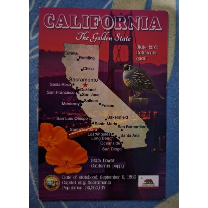 

Kartu pos california amerika