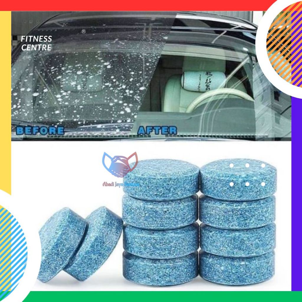 SABUN PEMBERSIH KACA WIPER MOBIL FLUID TABLET GLASS CLEANING BIRU