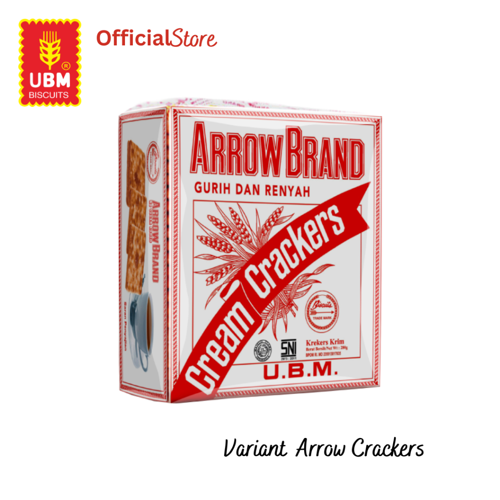 

UBM Biscuit Cream Crackers 350gr (Arrow Brand) - Asin