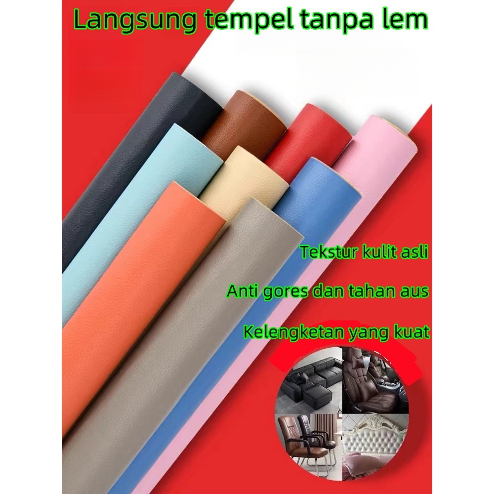 Lem impor yang kuat tempelan kulit sintetis Kursi sofa stiker praktis mobil sepeda motor Tambalan so