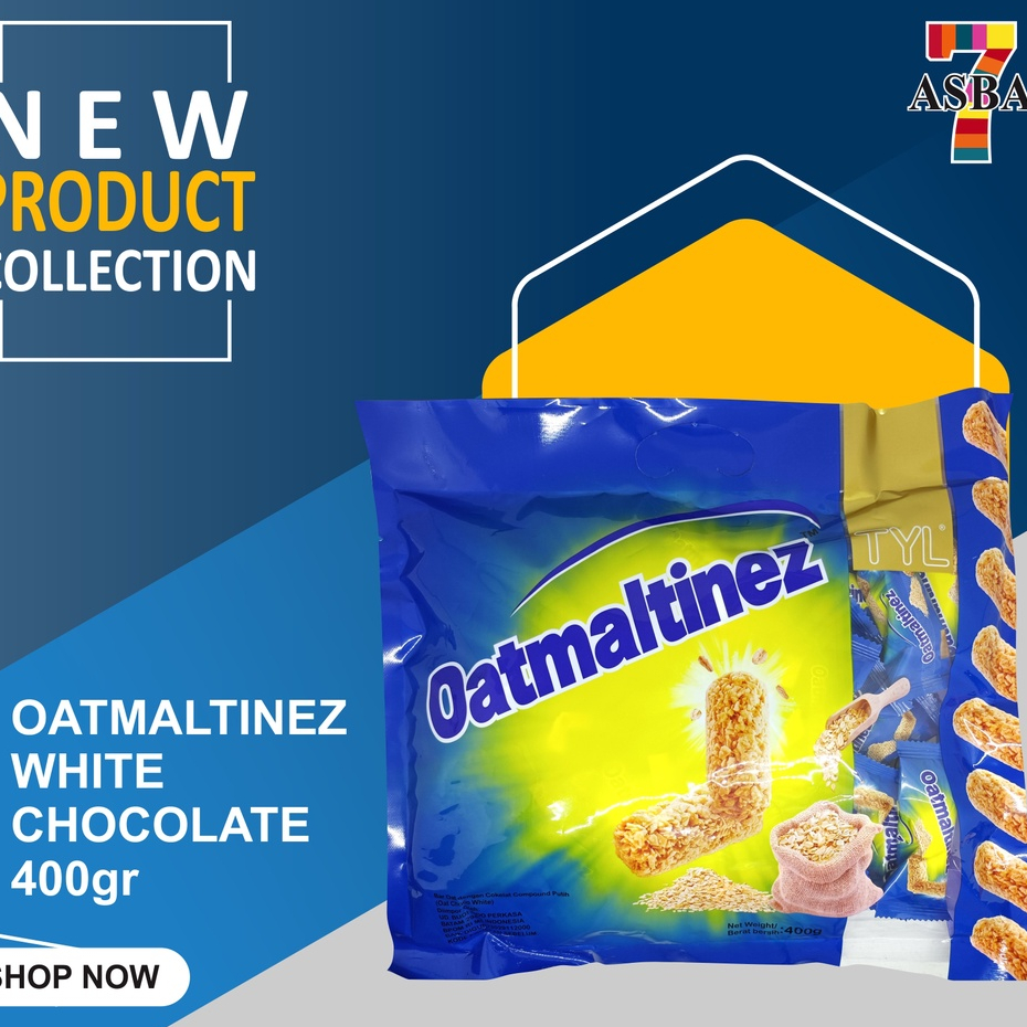 

OATMALTINEZ OAT BARS CHOCO WHITE 400GR