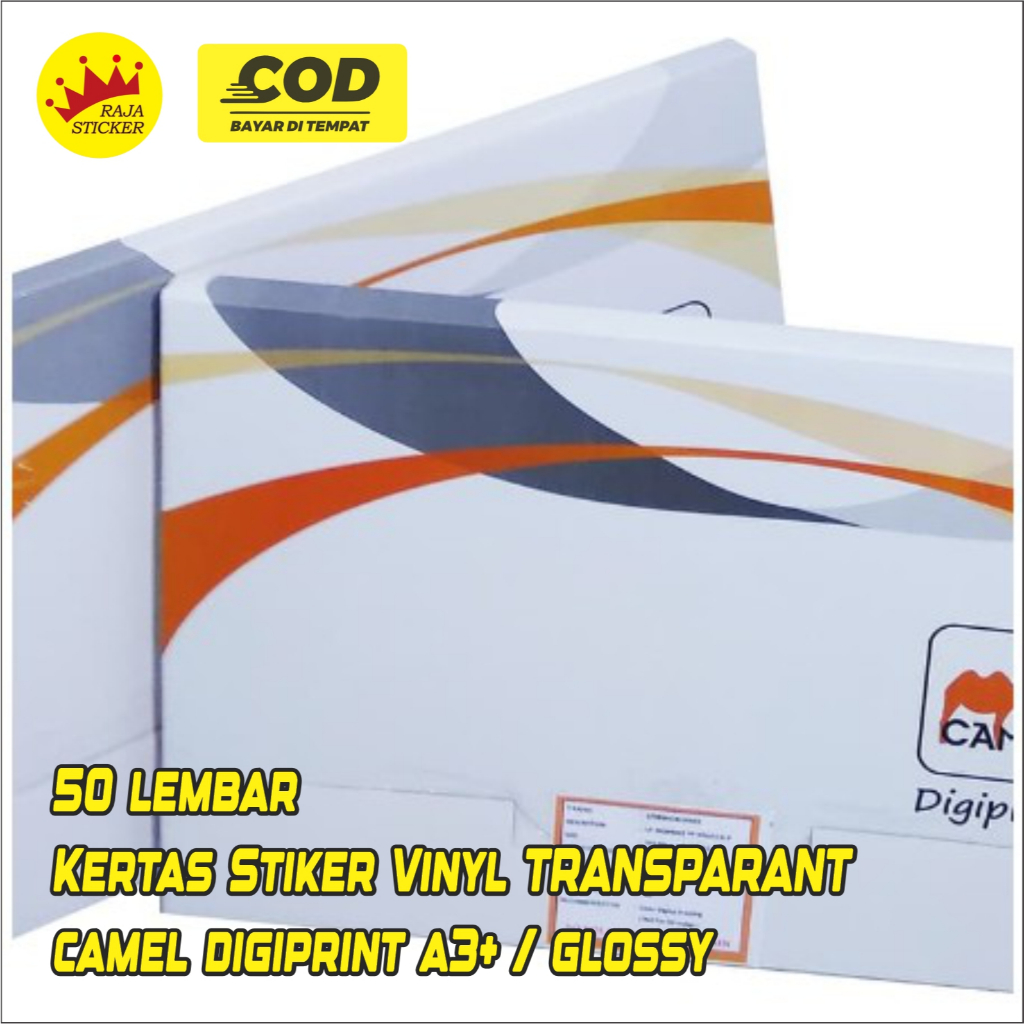 

[50] Bahan Sticker Transparant Vinyl Digital Printing / Kertas Stiker Transparant Vinyl Laser A3+