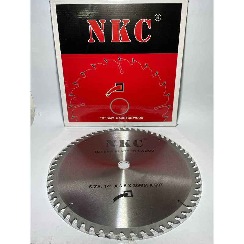 mata gergaji kayu 14 inch / mata gergaji kayu 14x60t NKC / mata gergaji cut off kayu tct 14 inch NKC
