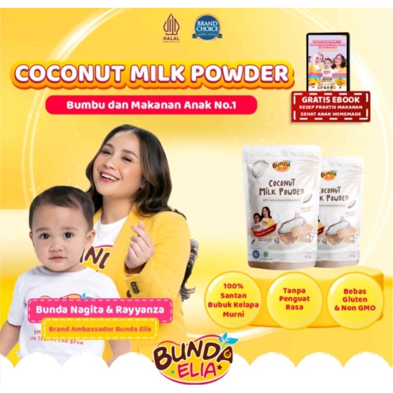 

Bumbu bunda elia organic coconut milk powder santan bubuk kelapa murni