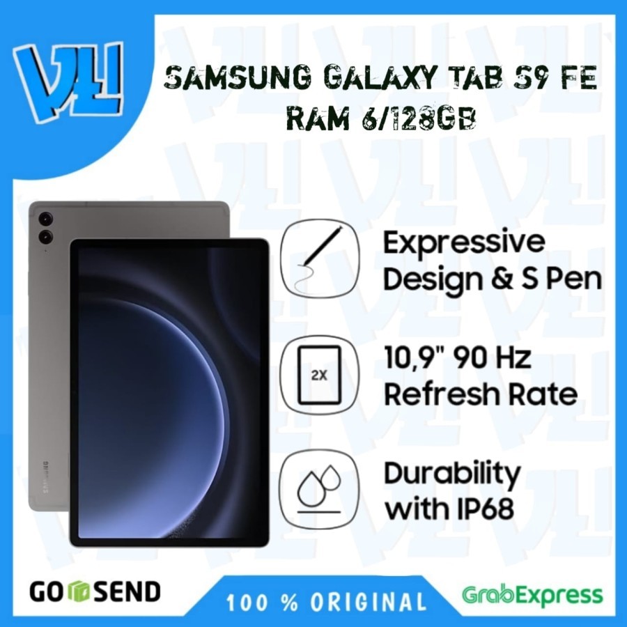Samsung Galaxy Tab S9 FE 5G  Ram 6/128GB - Garansi Resmi
