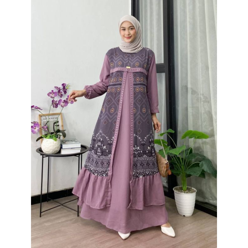 Gamis cardigan