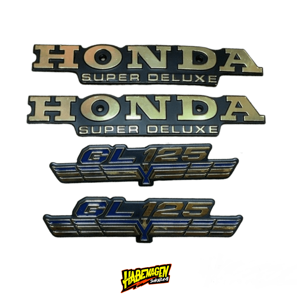 emblem emblim logo tangki tengki tank set dop cover tutup tepong aki sayap garuda honda gl k 100 125