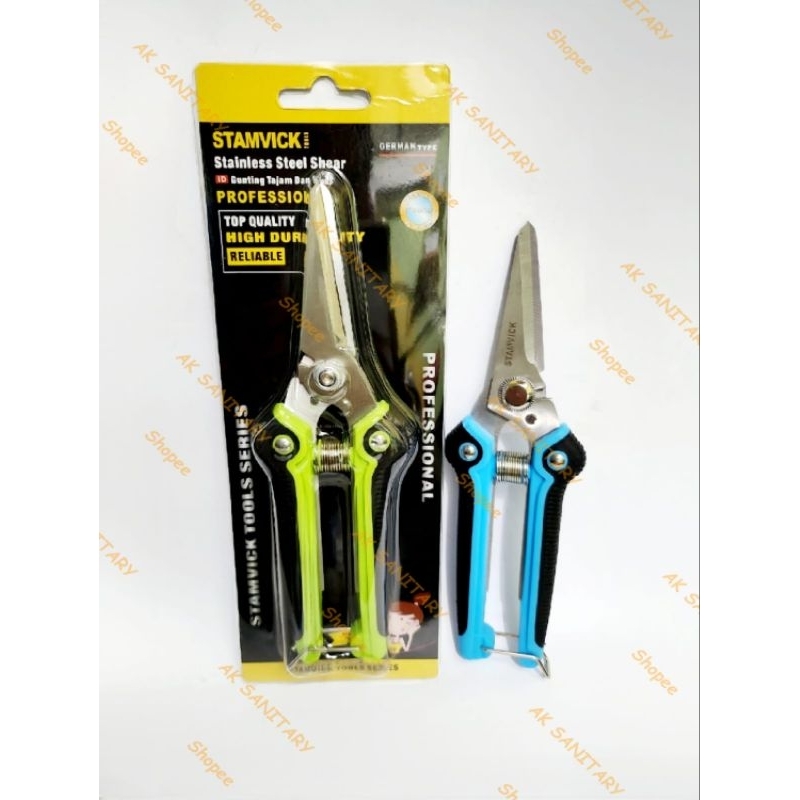 

Gunting Korea Lurus Baja STAMVICK - Gunting Holo Stainless STAMVICK