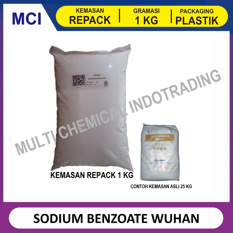 

SODIUM BENZOATE WUHAN YOU JI (C) PENGAWET FOOD GRADE BENZOAT - 1 KG