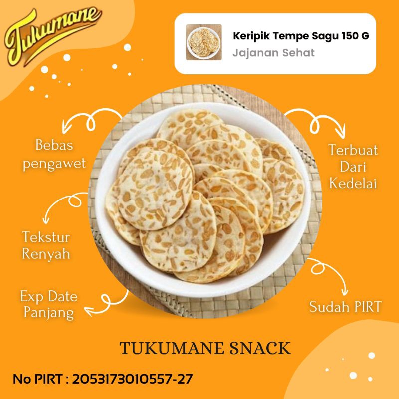 

Keripik Kripik Kerupuk Tempe Sagu Crispy Gurih Spesial 150 Gram