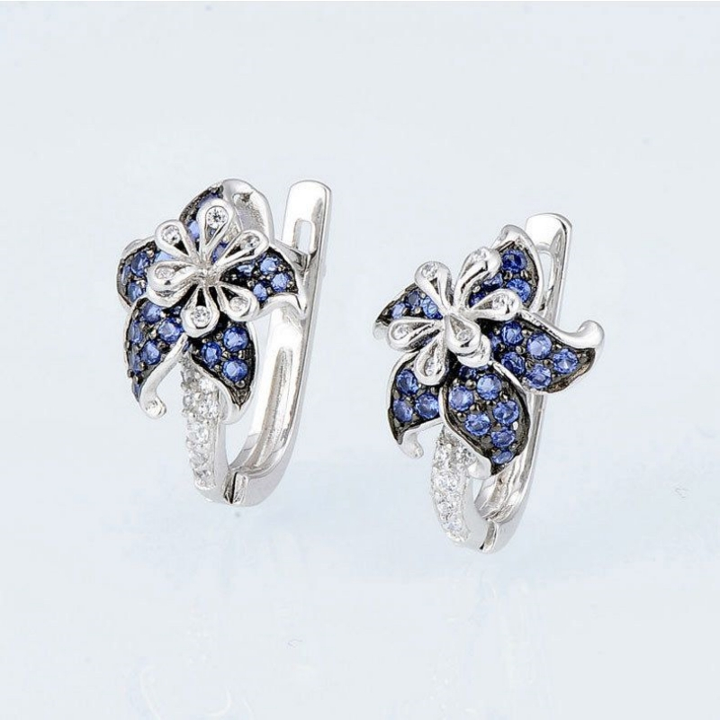 Anting Bulat Perak Asli Emas Putih Anting Anti Karat Titanium Wanita Permata Berlian Anting Jepit