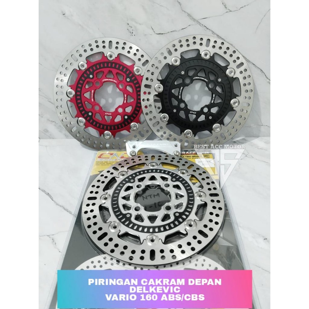 PIRINGAN CAKRAM DEPAN DELKEVIC 260MM VARIO 160 ABS DISC DEPAN DND FLOATING ORIGINAL PIRINGAN CAKRAM 