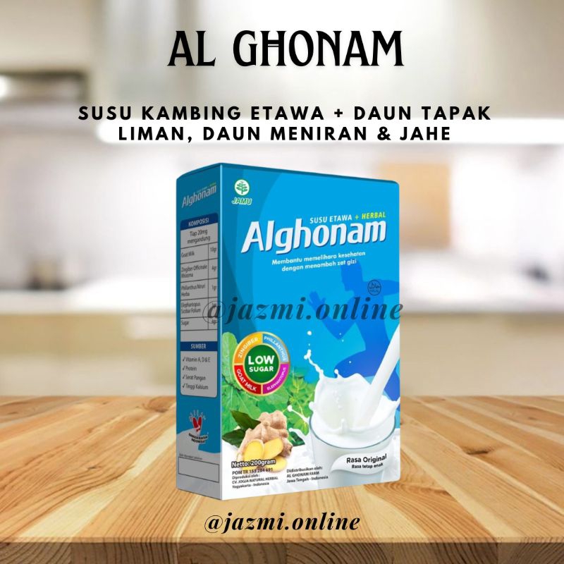 

Al Ghonam Susu Kambing Etawa + Herbal 200gr