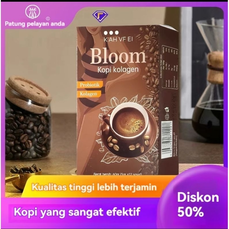 

Kopi Collagen Bloom Minuman Pelangsing Tubuh Diet Isi 12 Pcs