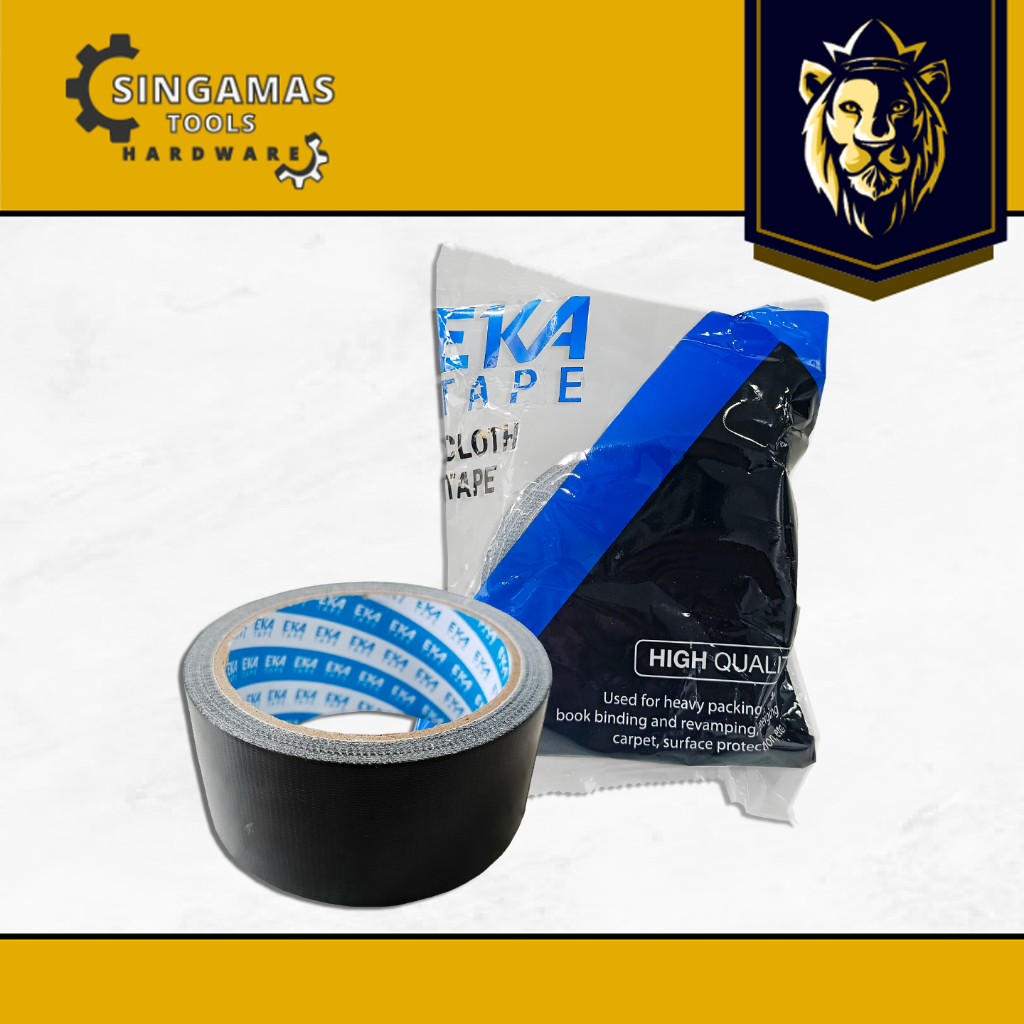 

EKA TAPE Lakban Jilid Hitam 46 mm x 10 Yard - Cloth Tape