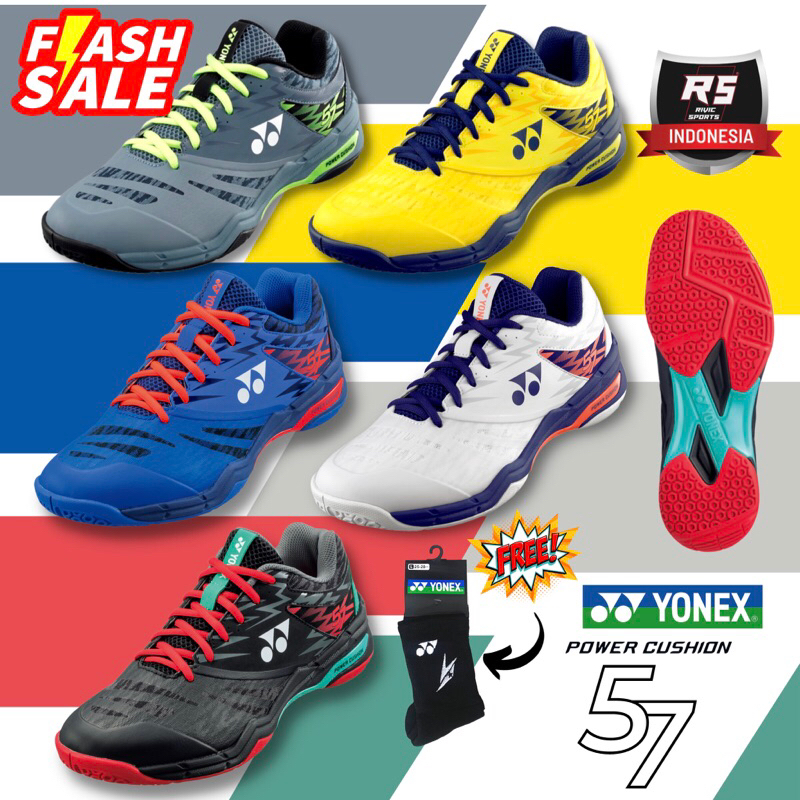 SEPATU BADMINTON YONEX SHB 57 EX ORIGINAL 100% POWER CUSHION YY 65 Z3