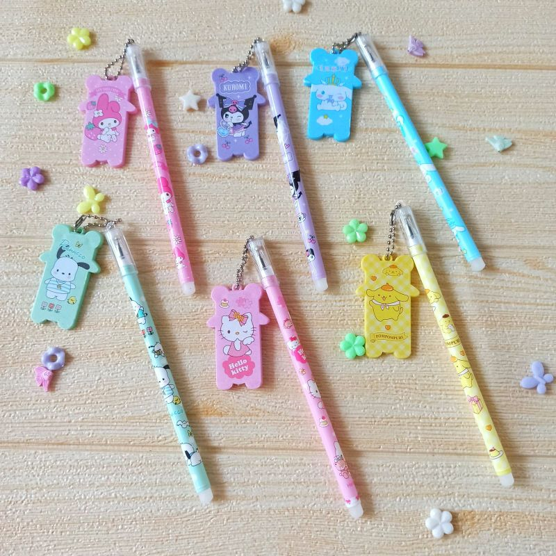 

V2_Pulpen Gel Sanrio Motif Kaca/Ballpen Gel Karakter/pen gel cermin