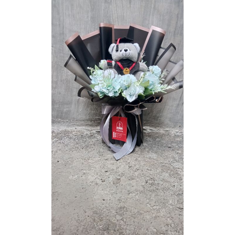 Bouquet wisuda / Bouquet Boneka mini / Bouquet flower artificial/ BAKET WISUDA (PRE ORDER)
