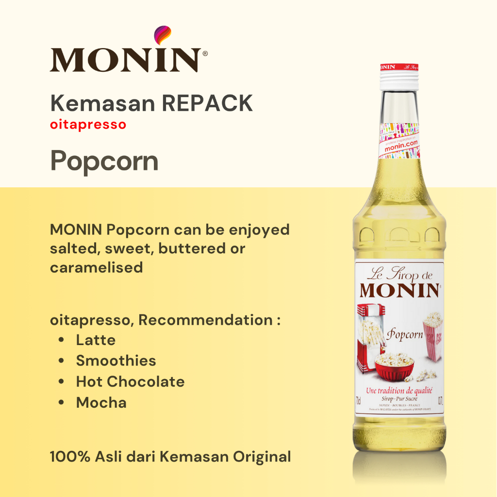 

REPACK - Monin Popcorn Syrup [100] g