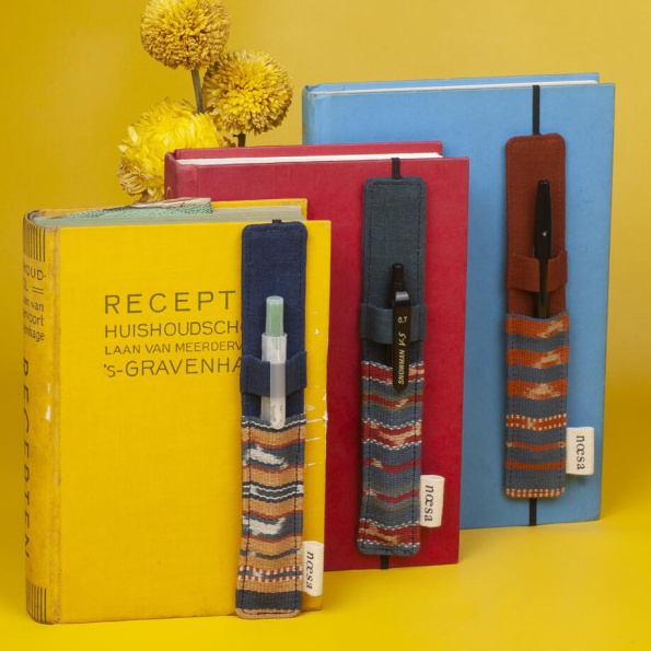 

Premium Pembatas Buku Tenun Ikat Penanda Buku Jeda Cloth Bookmark Noesa
