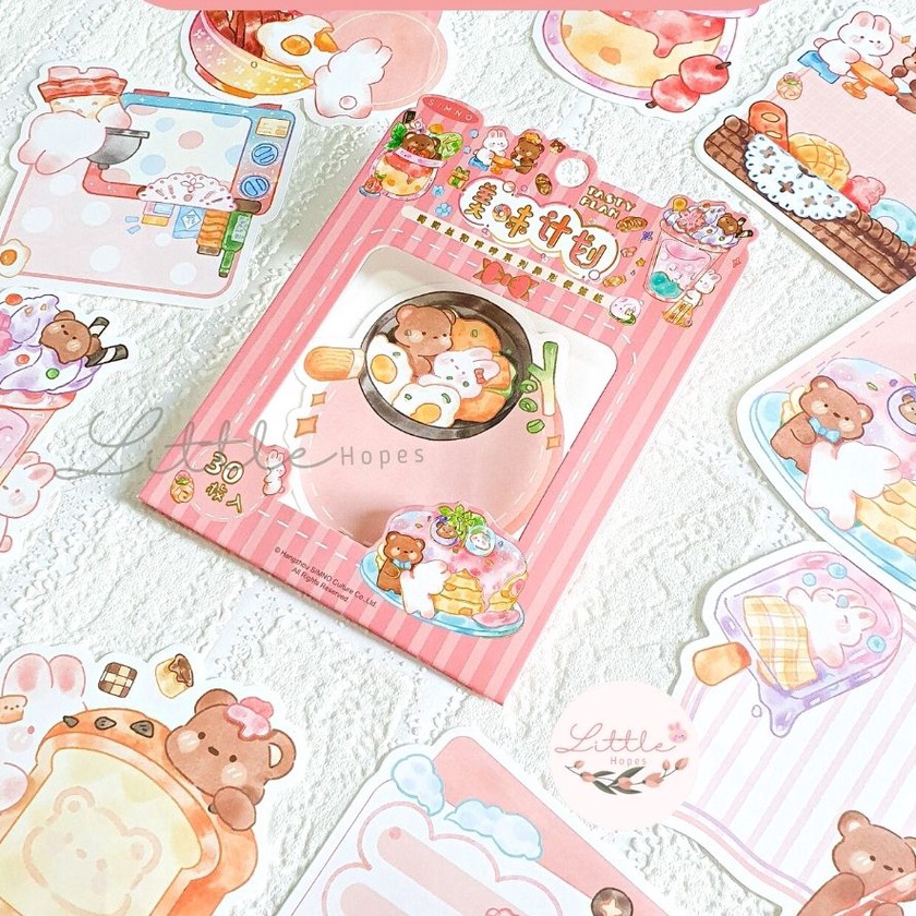 

KP8 3 Lembar Notes Kertas Memo Pad Catatan Diary Dekorasi Scrapbook Stationery Cute Bear Bunny Series Unik Murah Lucu