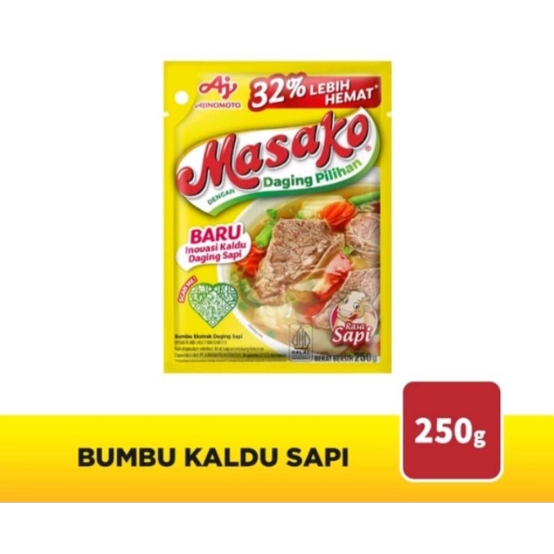 

Masako bumbu bumbu kaldu sapi 250gr