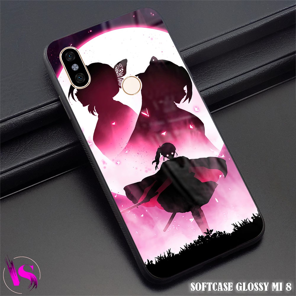 Softcase Glossy Xiaomi Mi 8 | Case Mi8 |VN29| Kesing Hp MI Xiaomi Silikon Kilau Kaca Pelindung Karet