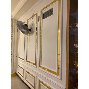 List plat strip mirror gold stainless list interior dekorasi wall moulding wallmoulding