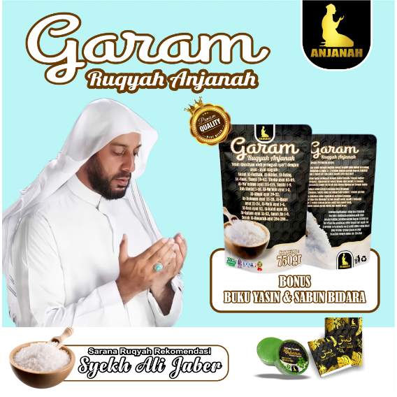 

Anjanah Garam Ruqyah original menetralisir rumah toko dan tempat usaha dari gangguan energi negatif
