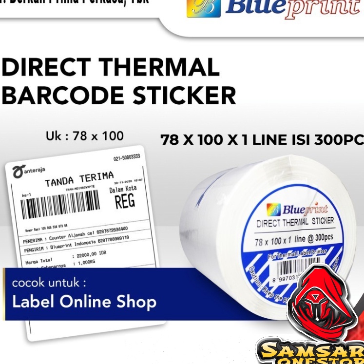 

Top Direct Thermal Sticker Label Online Shop BLUEPRINT 78x1 mm isi 3Pcs 78 x 1