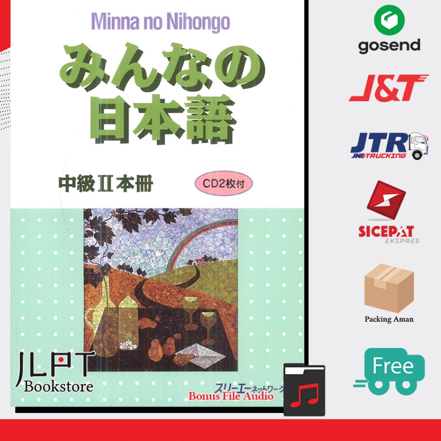 murah Buku Bahasa Jepang Minna no Nihongo Chuukyuu II Bonus KUNCI JAWABAN  TERJEMAHAN