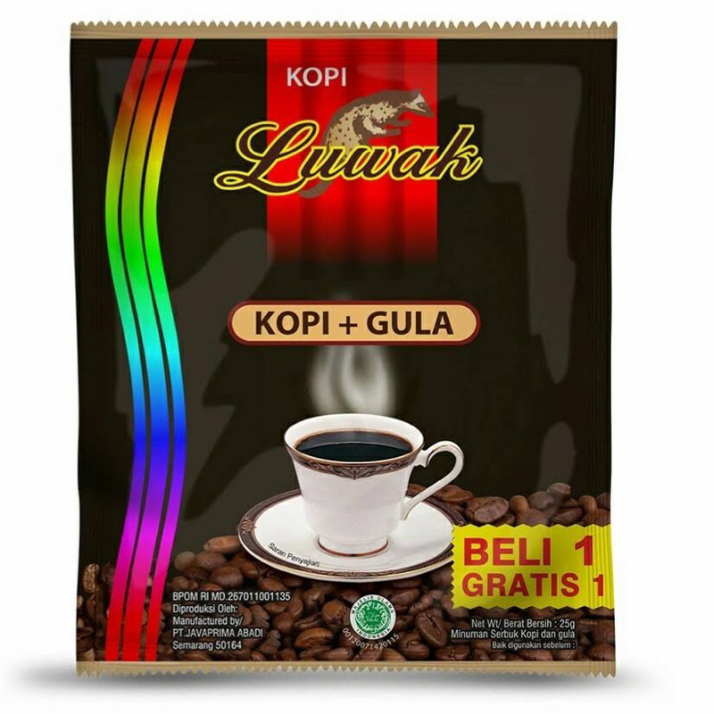 

Luwak Kopi + Gula 1 Renteng - Kopi Hitam - Aroma Mantap Rasa Pas - Kopi Luwak