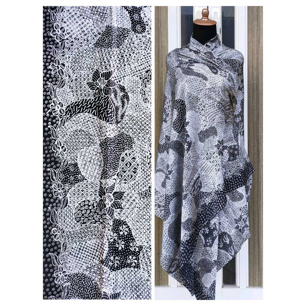 Batik Umiromlah 0110371 Bahan Kain Batik Sutra super Full Tulis Canting Asli Pengrajin Madura Pameka