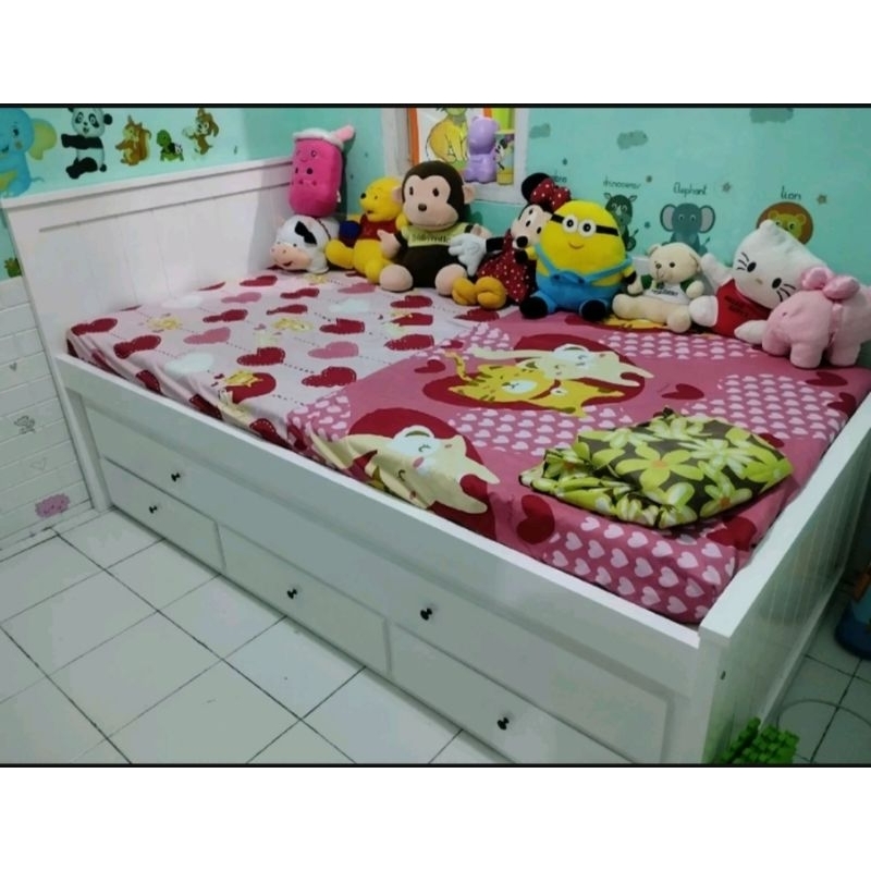 Dipan Sorong laci Anak cewek cowok modren 200x90 (Zidni)