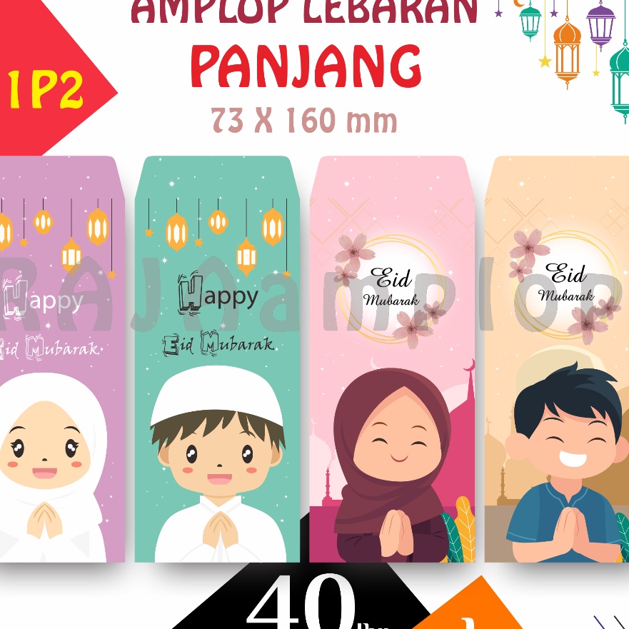 

KF7 BARU RAJA Amplop 4 lbr KIDS P1P2 Angpao THR Lebaran IDUL FITRI PANJANG