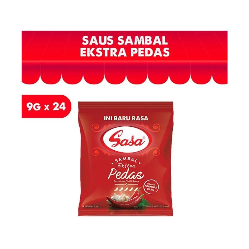 

sasa sambal extra pedas 8gr x 24