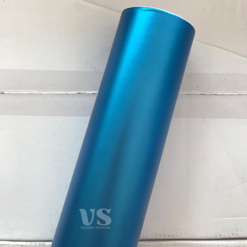 [ROLL] Sticker Skotlet Light Blue Matte Chrome I Stiker Skotlet Biru Muda Satin I Stiker Skotlet Lig