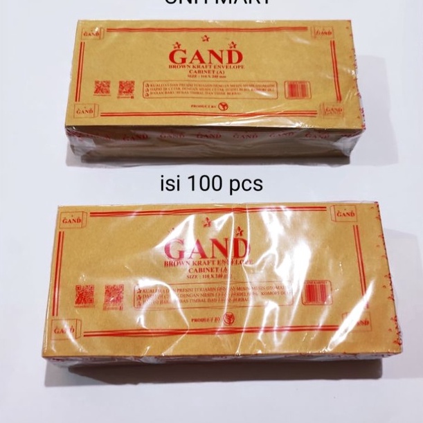

KI3 Amplop Coklat Gaji Gand Paper Amplop Coklat Kabinet Amplop Coklat Gaji No Seal 1 PCS Harga 1 Pak